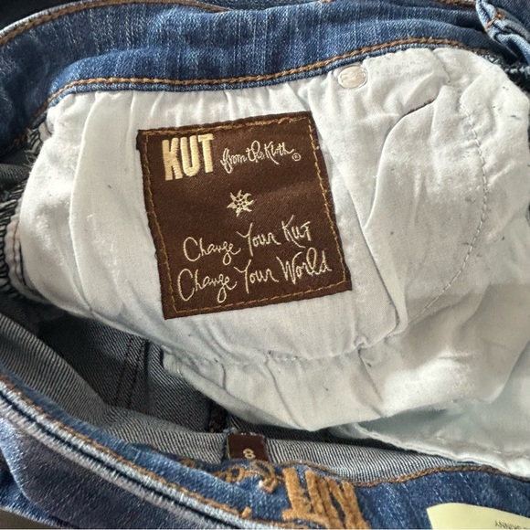 KUT From The Cloth Women's Jeans Denim CARLO Ankle Skinny Blue Size 8 - Picture 6 of 8